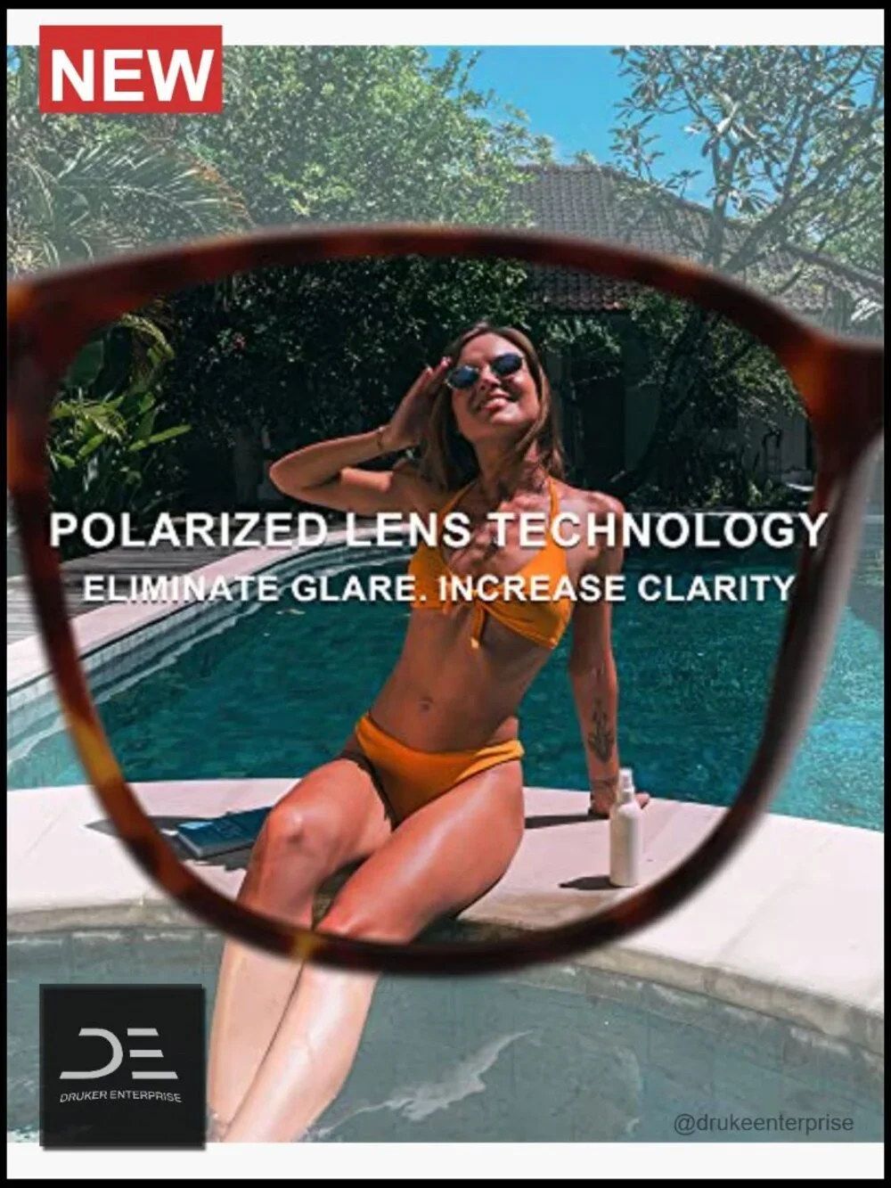 2 Pack Polarized UV400 Protection Sunglasses Women Big Frame Fashion
